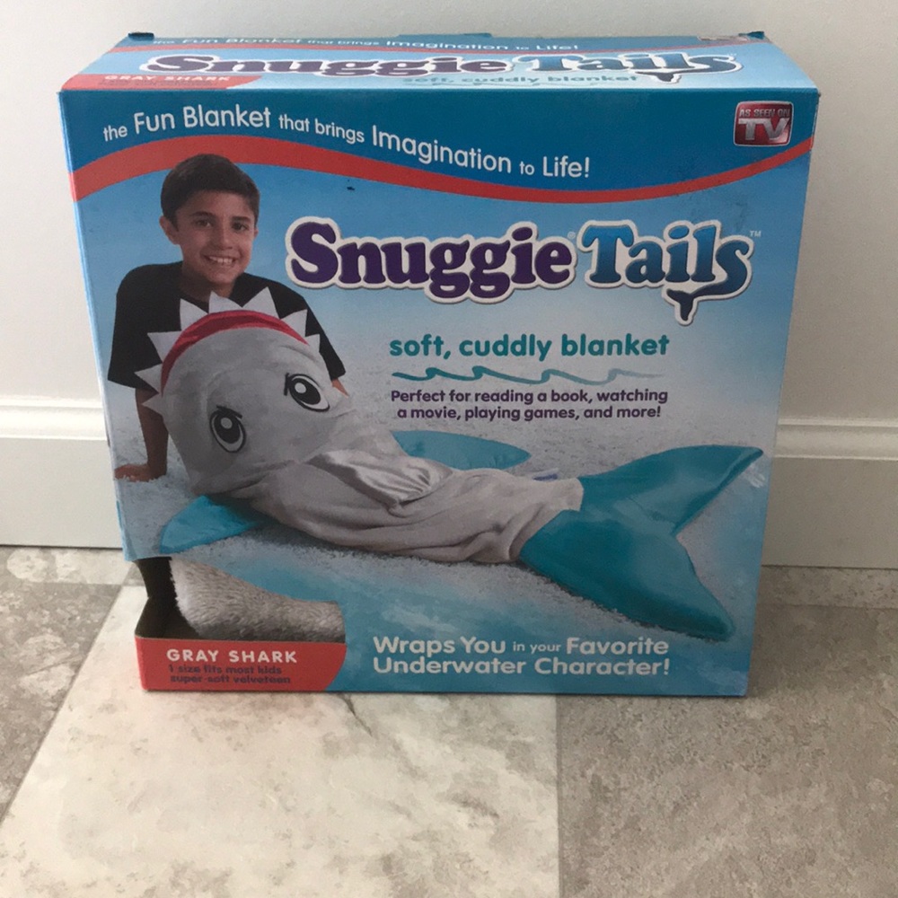 Gray shark Snuggie tails